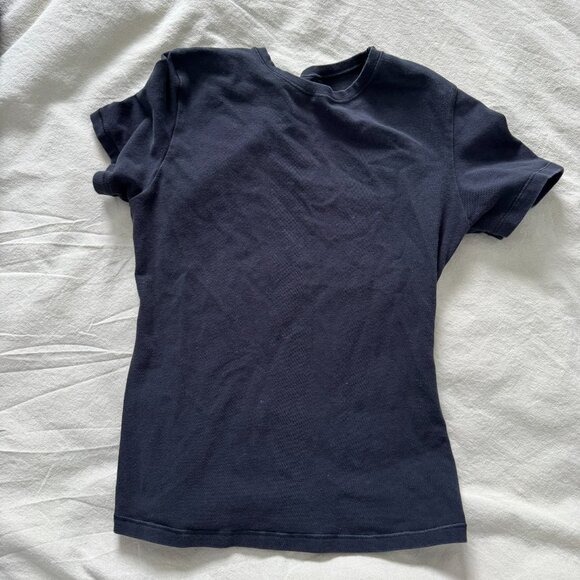 Organic Basics Flex Tees Set (Black and Seaweed) - Picture 7 of 9